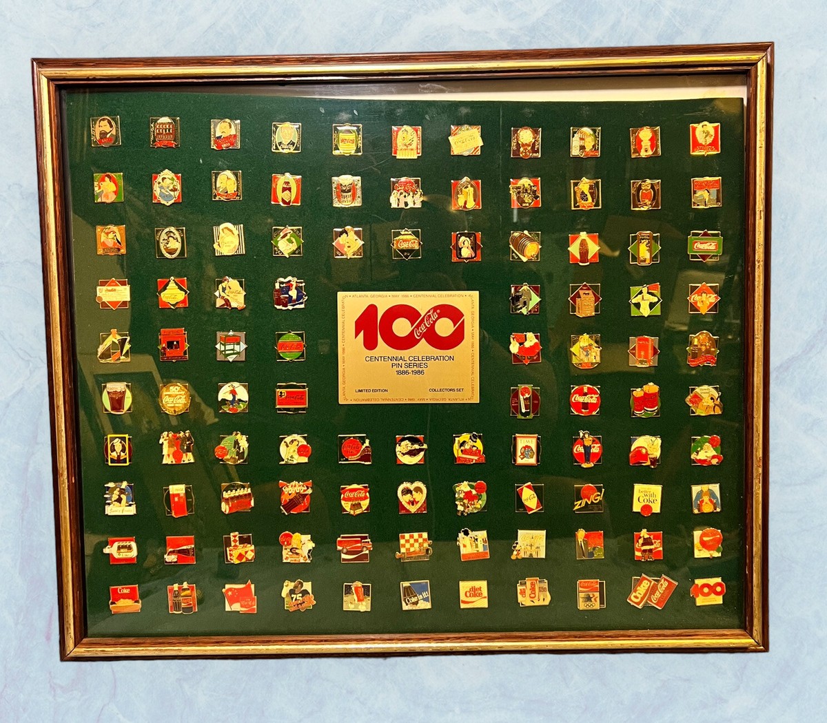 Coca Cola Centennial Celebration 101 Pin Series 1886-1986 Set Coke