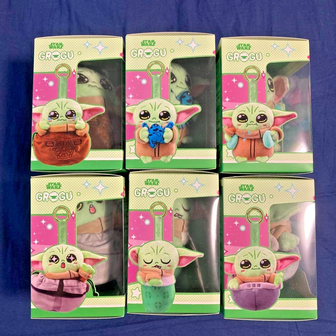 HOT TOYS STAR WARS GROGU Cosbi Plush Keychain Doll Set 6