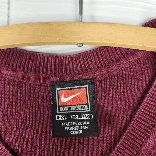 Nike Team Virgina Tech Hokies Sweater Vest Size 3XL Distressed - Picture 8 of 9
