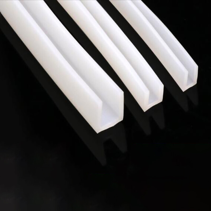 Silicone Rubber U Shaped Edge Guard Strip Glass Protector Trim Shower