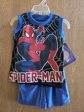 NWT Size 12M Marvel Spider-Man set outfit tank shirt w/ shorts