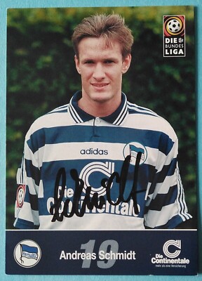 5780 Andreas Schmidt Hertha BSC 1997/98 Autogrammkarte original signiert