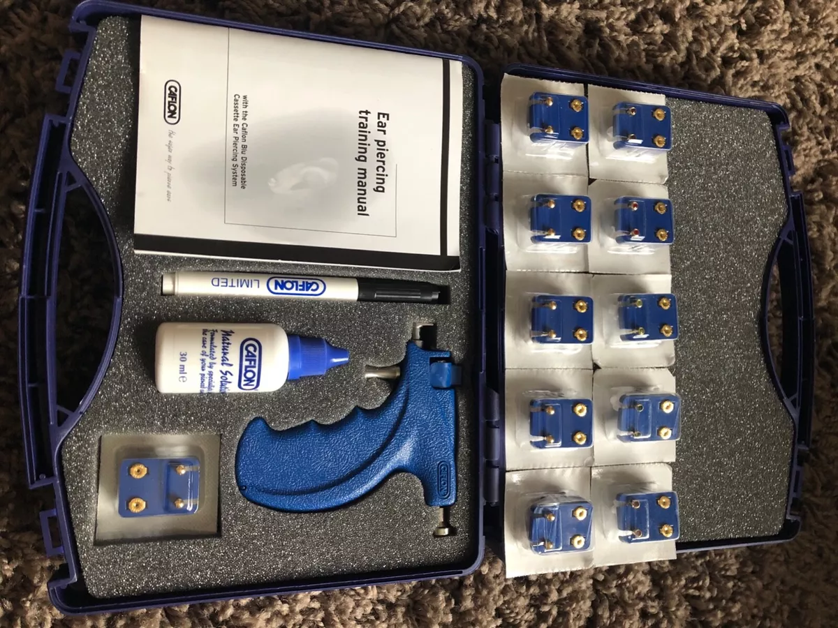 Caflon blu store ear piercing