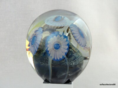 Robert Eickholt Deepsea/Sea Urchin Studio Art Glass Paperweight - 2008
