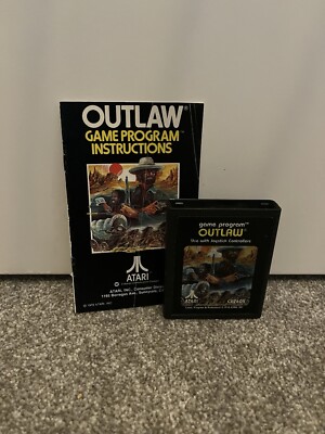 Outlaw 1978 für Atari 2600 mit Anleitung - ohne Verpackung & ungetestet