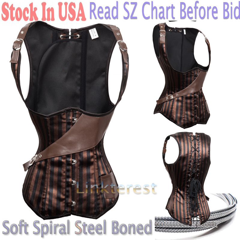 Pure Steel Boned Underbust Waist Cincher Corset - Lace Up, Plus Sizes Available (S-6XL)