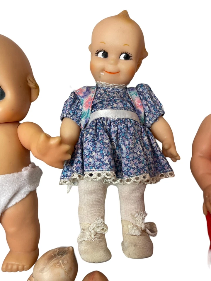 Lote Muñecas Kewpie Sun Goma Vintage Foto 3 de 4