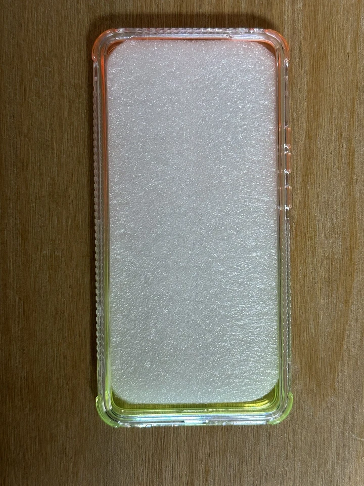 Motorola Edge 30 Phone Case Full-Body Rugged Transparent Yellow Orange - Image 2 of 4