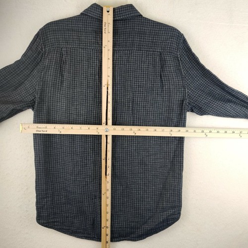7 Seven For All Mankind Button Down Shirt Mens Medium Blue Casual M - Picture 9 of 10