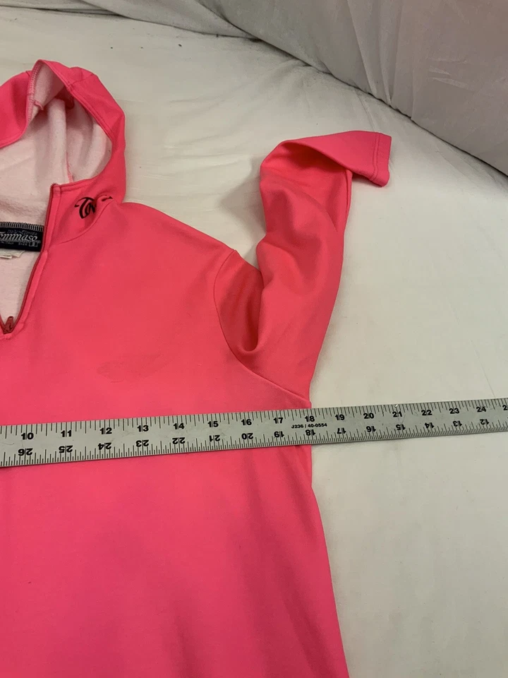 Chaqueta de Ciclismo Tommaso Talla 3 Rosa 1/4 Cremallera Hecha en Italia Manga Larga YGI W1-243 Foto 3 de 4