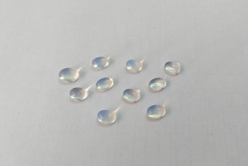 10 Pcs Rainbow Moonstone Cabochon Oval Shape, Smooth Cabochon Jewelry Making A88 - 第 3/5 張圖片