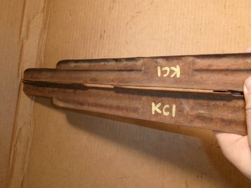 1935 1936 FORD 3W COUPE TUDOR SEDAN DELUXE GARNISH MOLDING TRIM PAIR - Picture 4 of 5