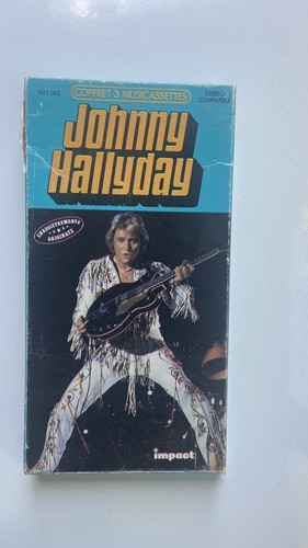 Coffret 3 Musicassettes Cassettes Johnny Hallyday Impact Collector