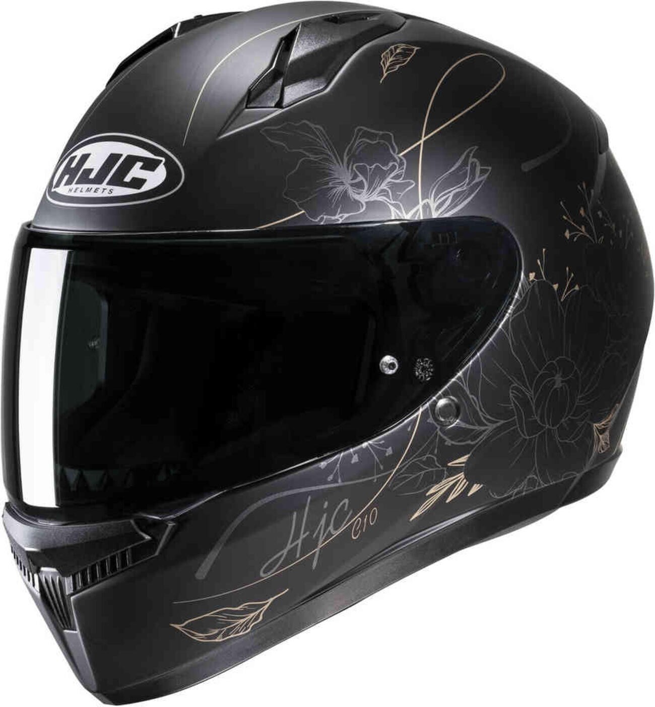 CASCO INTEGRALE C10 NUOVA OMOLOGAZIONE 06 EPIK MC9SF NERO ORO HJC SIZE XS