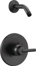 Delta Trinsic Shower Trim w/out Shower Head Matte Black-Certified Refurbished