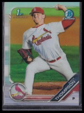 2019 Bowman Draft #BDC-104 Zack Thompson Chrome Refractor St. Louis Cardinals