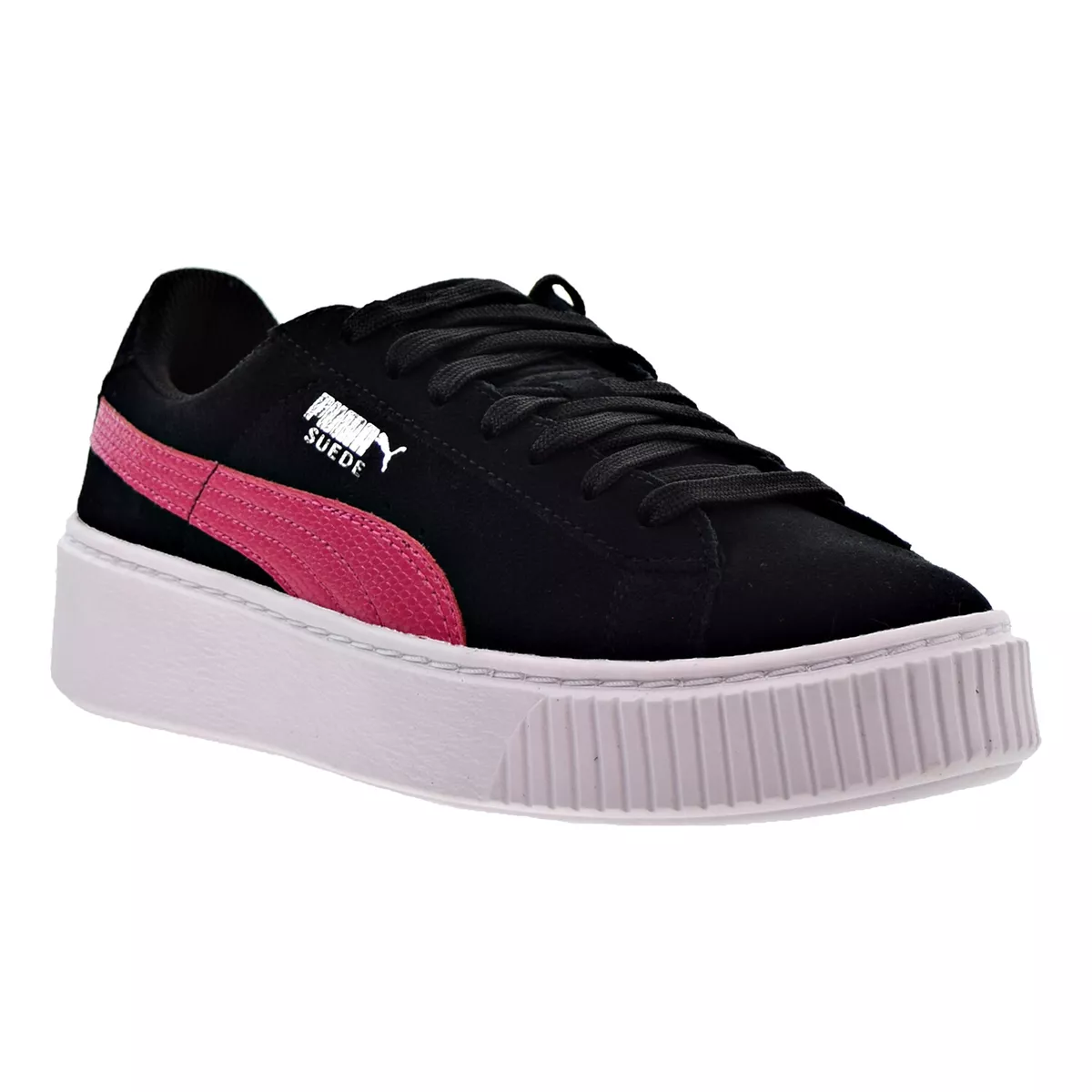 Puma Suede Platform Snk Jr Big Kid s Shoes Puma Black Love Potion