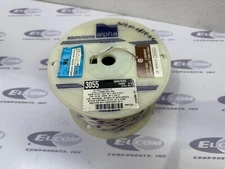 1000' Alpha Wire 3055 WI001 18 AWG Hook-Up Wire 16/30 White Purple Stripe 300V
