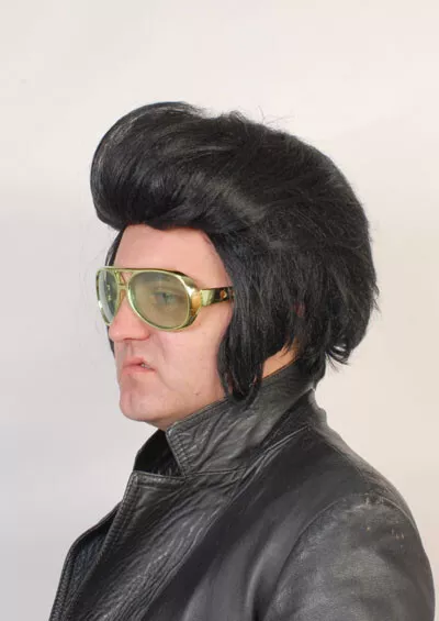 Elvis presley wig and glasses hotsell