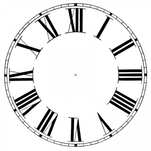 New Replacement Roman Clock Dials Faces Strong Card Paper - Sizes 50mm - 295mm - Picture 23 of 36