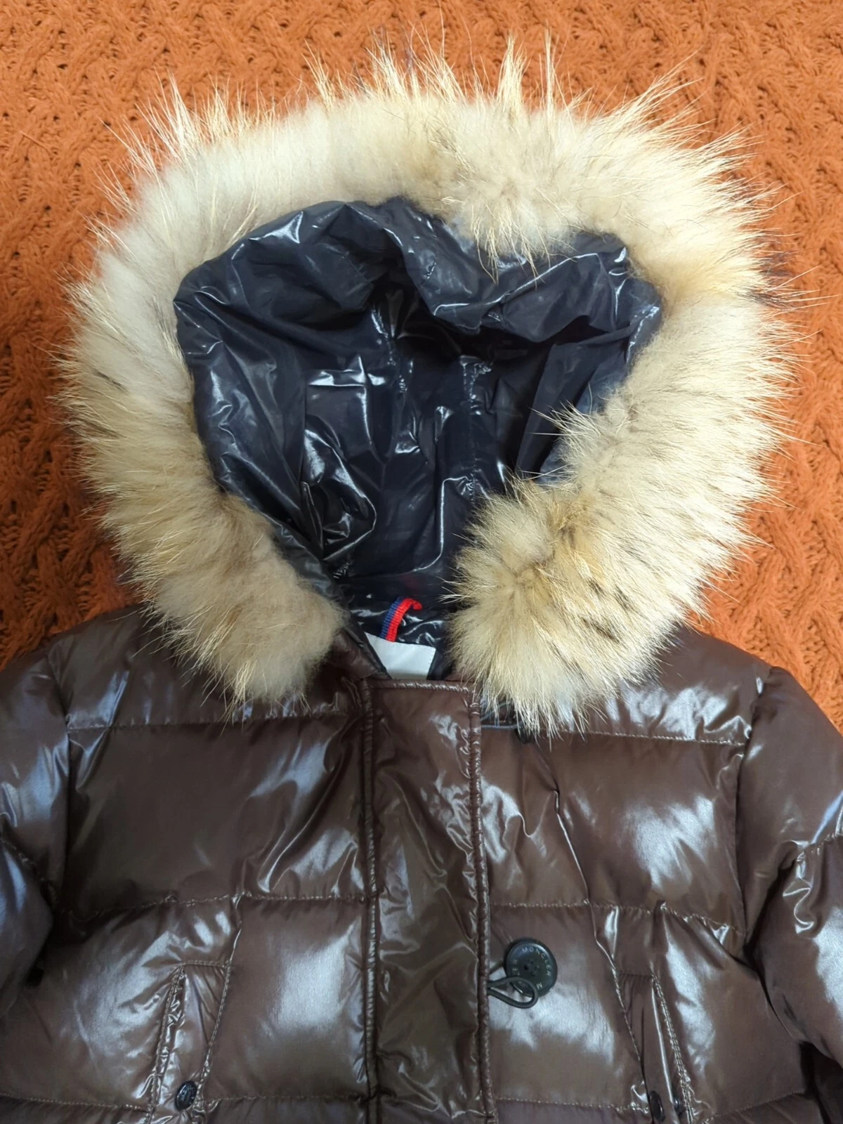 Cappotto in pelliccia Moncler LUCIE marrone donna taglia 1