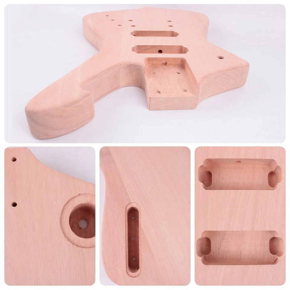 DIY 7strings  eletric iceman guitar kits mahogany body maple neck CR hardware - Image 4 of 4