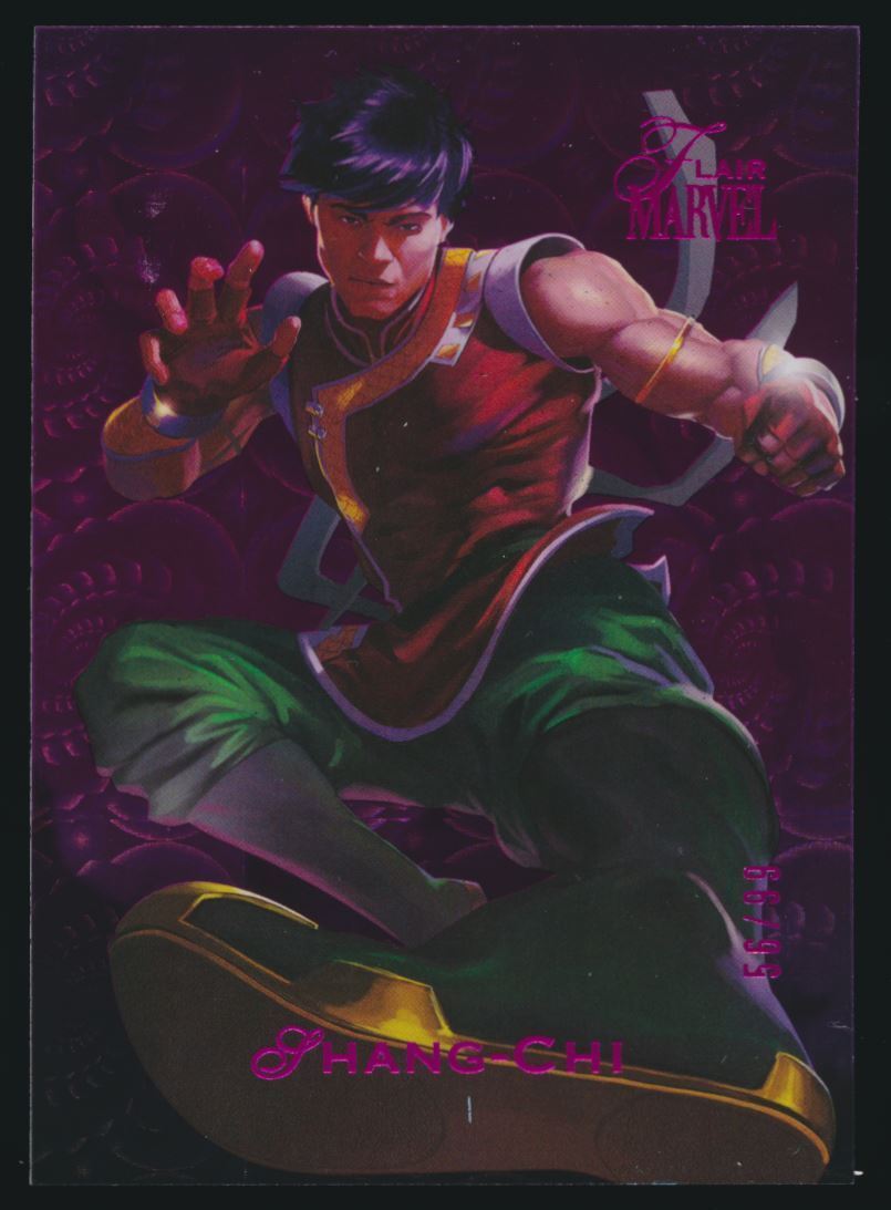 2023 Marvel Flair Spring Flair Parallel #54 Shang-Chi 56/99 2023 Marvel Flair Spring Flair Parallel #54 Shang-Chi 56/99