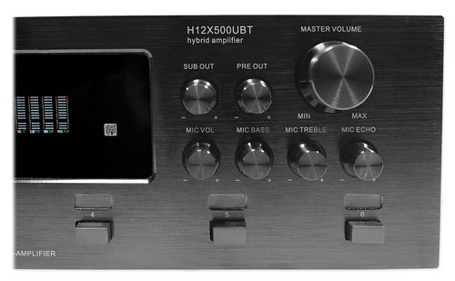 Technical Pro 6000w 6-Zone, Home Theater Bluetooth Receiver+(12) 4" Speakers+EQ - Picture 7 of 11