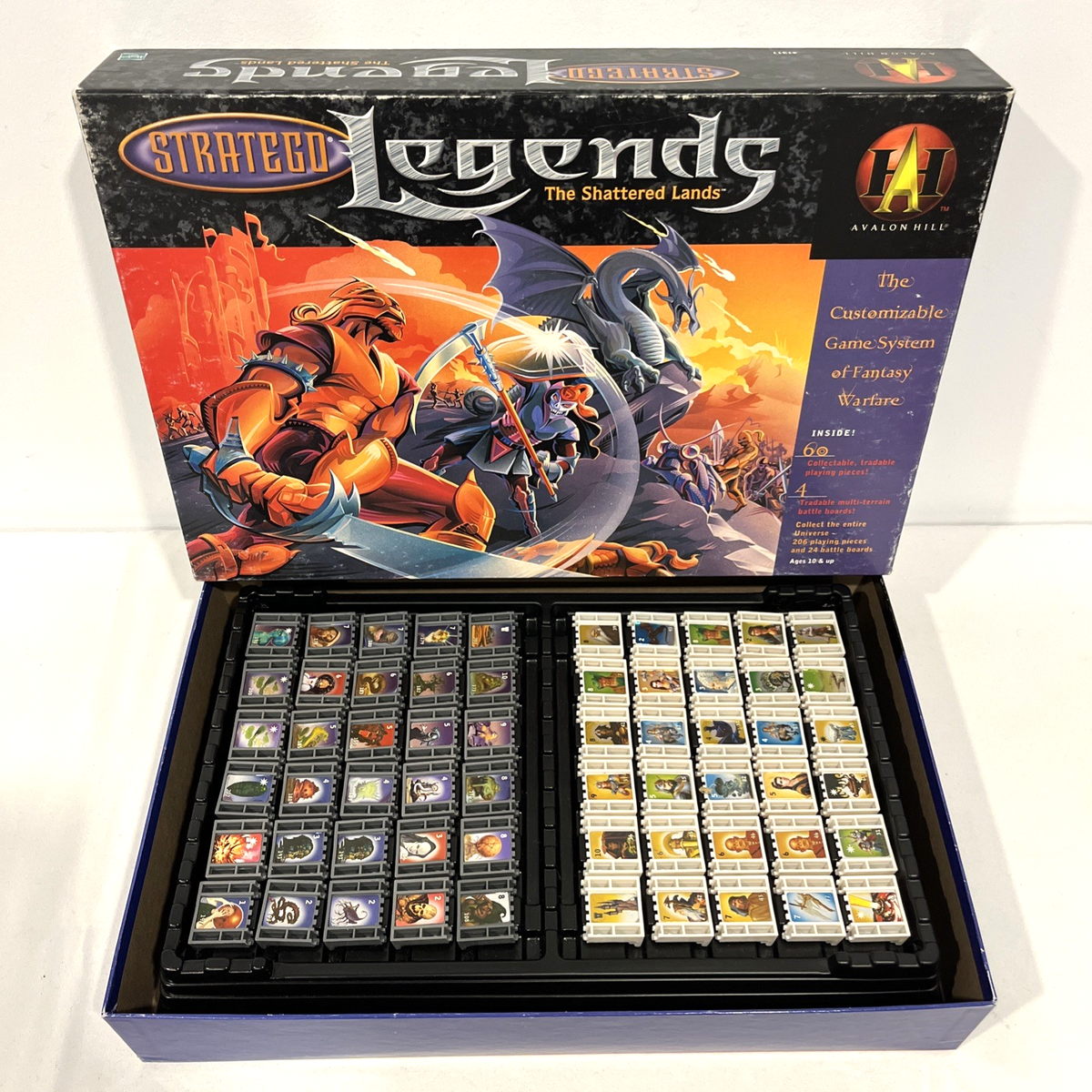 STRATEGO LEGENDS THE SHATTERED LANDS BOARD GAME COMPLETE FRENCH