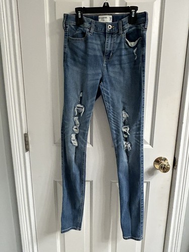 Girls Abercrombie Kids High-Rise Jean Leggings-Size 15/16 Long