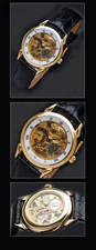 Watch Swiss Caliber Peseux Hand Wound Skeletonized Künstlerarbeit 1 11/32in