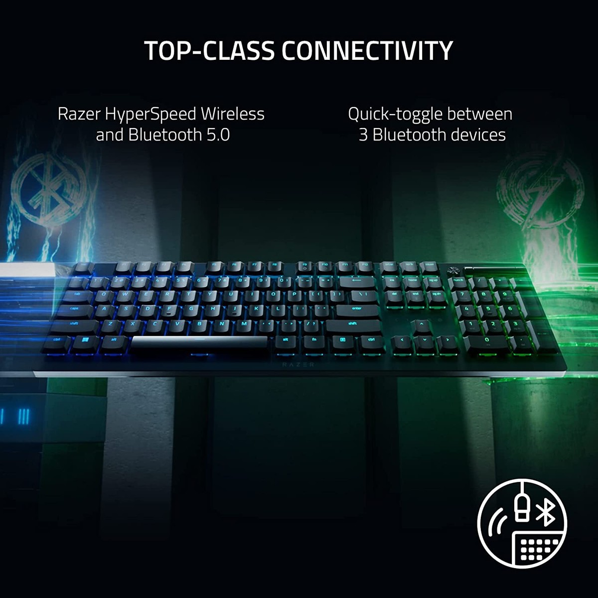Razer DeathStalker V2 Pro WL Clicky Optical Switch RGB Keyboard | eBay