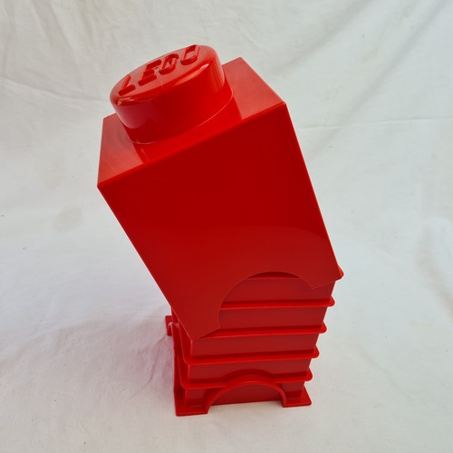 Genuine Lego 1x1 Stud Red Storage Box - Stackable - Excellent Condition - Picture 6 of 14