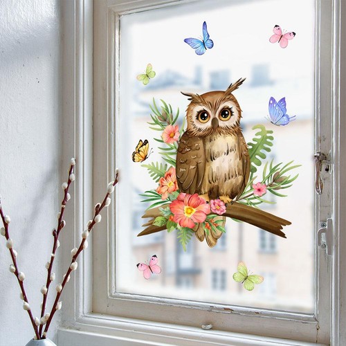 5Pcs Owl Butterfly Animal Wall Stickers Removable Wall Decal Kid Nursery Bedroom - Picture 8 of 12