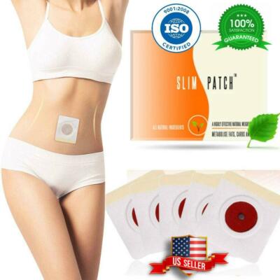 100 Pcs Magnetic Slim Belly Patch Firming Weight Loss Fat Burning leg Navel Pads