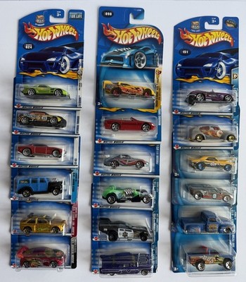 Hot Wheels 2003 Mixed Lot of 18 Mainline Cars