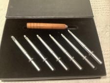 Crochet Hook Set Interchangeable Wood Handle 6 Sizes Kit Sawyer Creek Premium