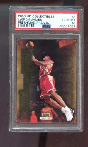 2003-04 UD Upper Deck #3 Lebron James Freshman Season ROOKIE PSA 10 Graded Card