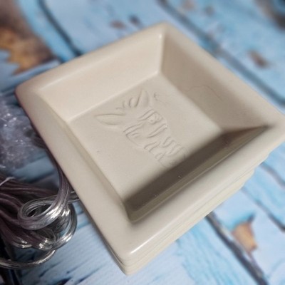 Pink Zebra Square Sand Simmer Pot Wax Warmer Plug In Home Fragrance Warmer NEW