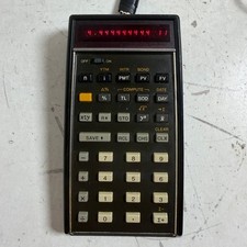Vintage Hewlett-Packard HP-80 Black LED Display Handheld Pocket Calculator