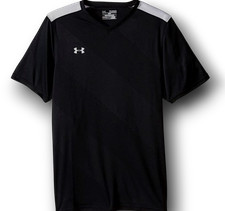 UA Under Armour Kid's Boys Black Crew-Neck Short Sleeve T-Shirt Youth Size M