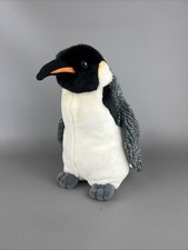 GANZ GOLD WEBKINZ SIGNATURE EMPEROR PENGUIN REALISTIC STUFFED ANIMAL PLUSH TOY