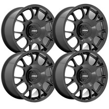 Set-4 Rotiform R187 Tuf-r 19x9.5 5x4.55x114.3 Glossy Black 20mm Wheels 19