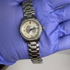 ESQ BY MOVADO 07101272 MOTHER OF PEARL SILVER DIAL WOMAN'S WATCH - Untested