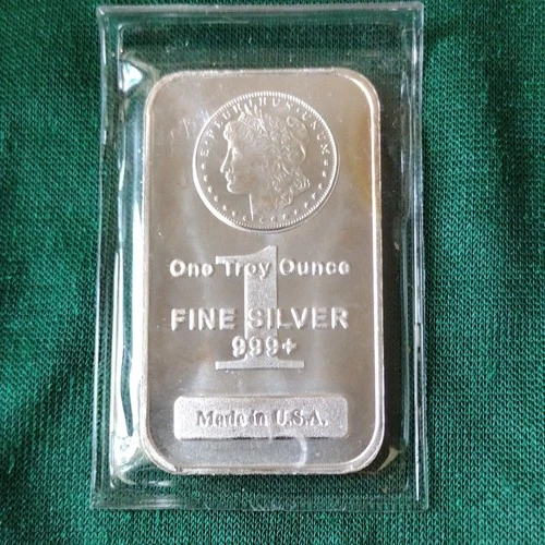 Silvertowne Morgan Bar, 1 Troy oz .999 Fine Silver, Sealed