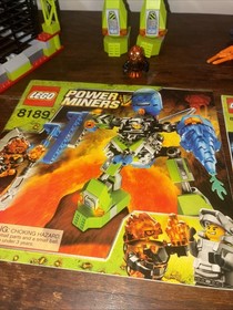 Lego Power Miners Lot Of 3 Sets: 8191 Lavatraz, 8958 Granite Grinder, 8189 Mech