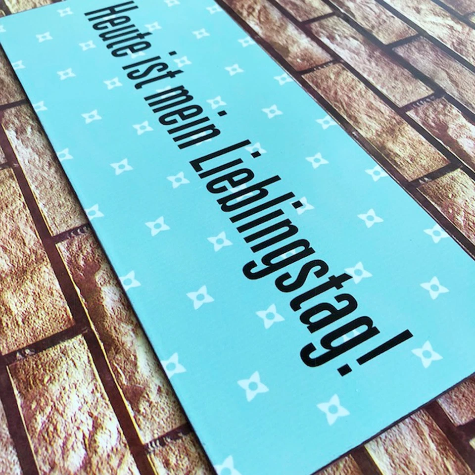 Blechschild - HEUTE IST MEIN LIEBLINGSTAG - Wandschild im Vintage Look - Bild 4 von 4