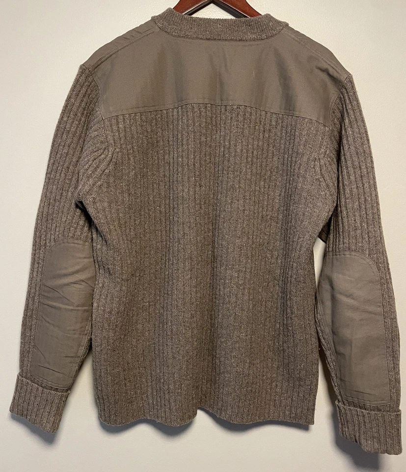 LL Bean свитер мужской большой мериноса ягнят шерсти коммандос Хенли туризм охоты - Изображение 2 из 3