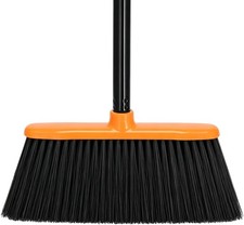 Heavy Duty Outdoor Broom,50" Long Handle Broom for Sweeping Indoor