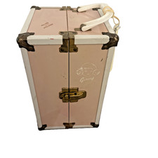 Vogue Ginny Doll Case Pink Metal Travel Trunk 1950s Vintage Lock